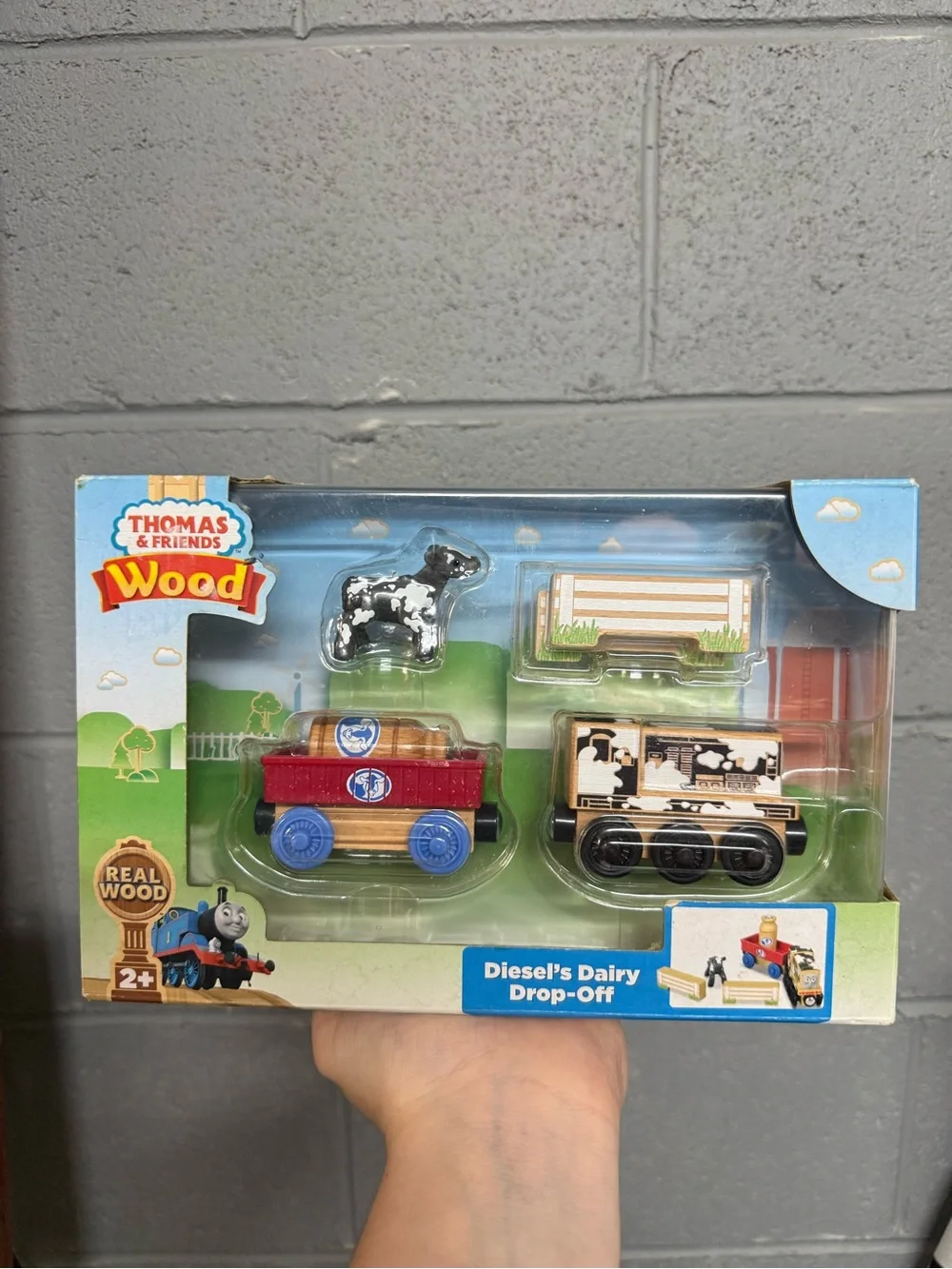Thomas & Friends Diesel's Dairy Drop-Off Train Set - Black/White/Brown